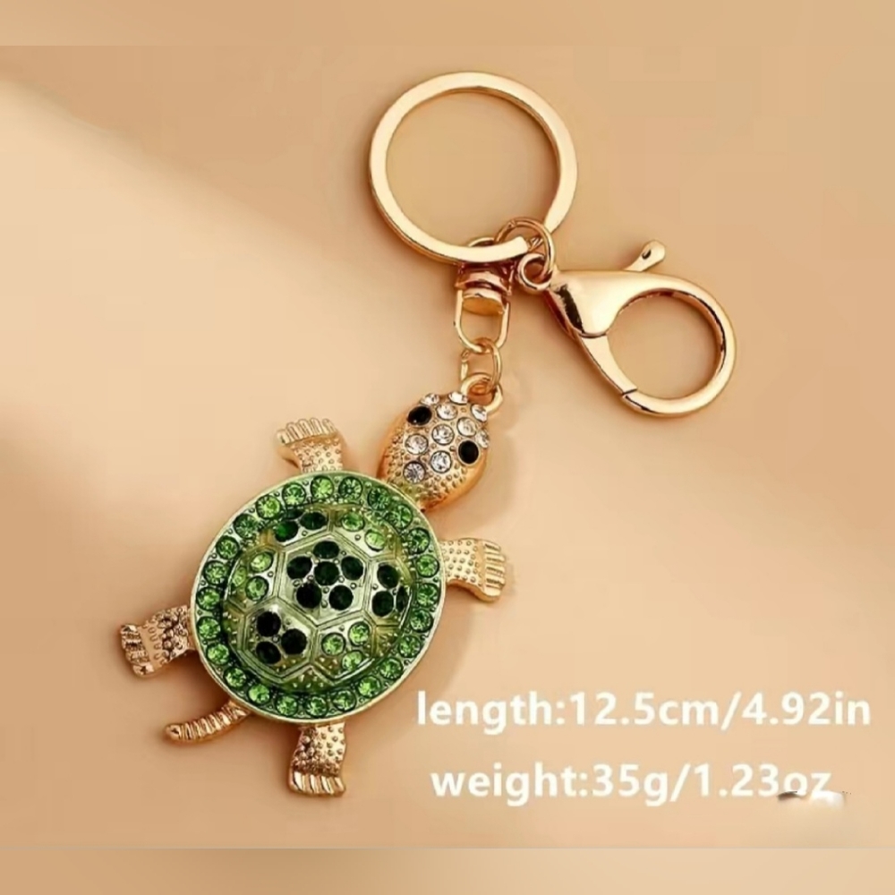 Turtle Keychain Green - Picture 3 of 3